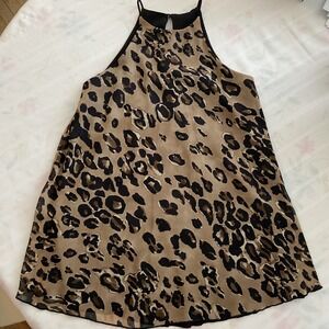 MOD Tyche spaghetti strap animal print shirt Size Small S